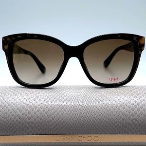 NWOT! Jimmy Choo women’s sunglasses. Black and leopard frames.